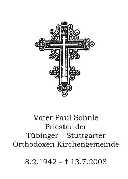 Priester Vater Paul Sohnle